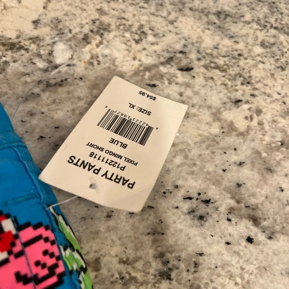 - Flamingo swim trunks shorts party pants